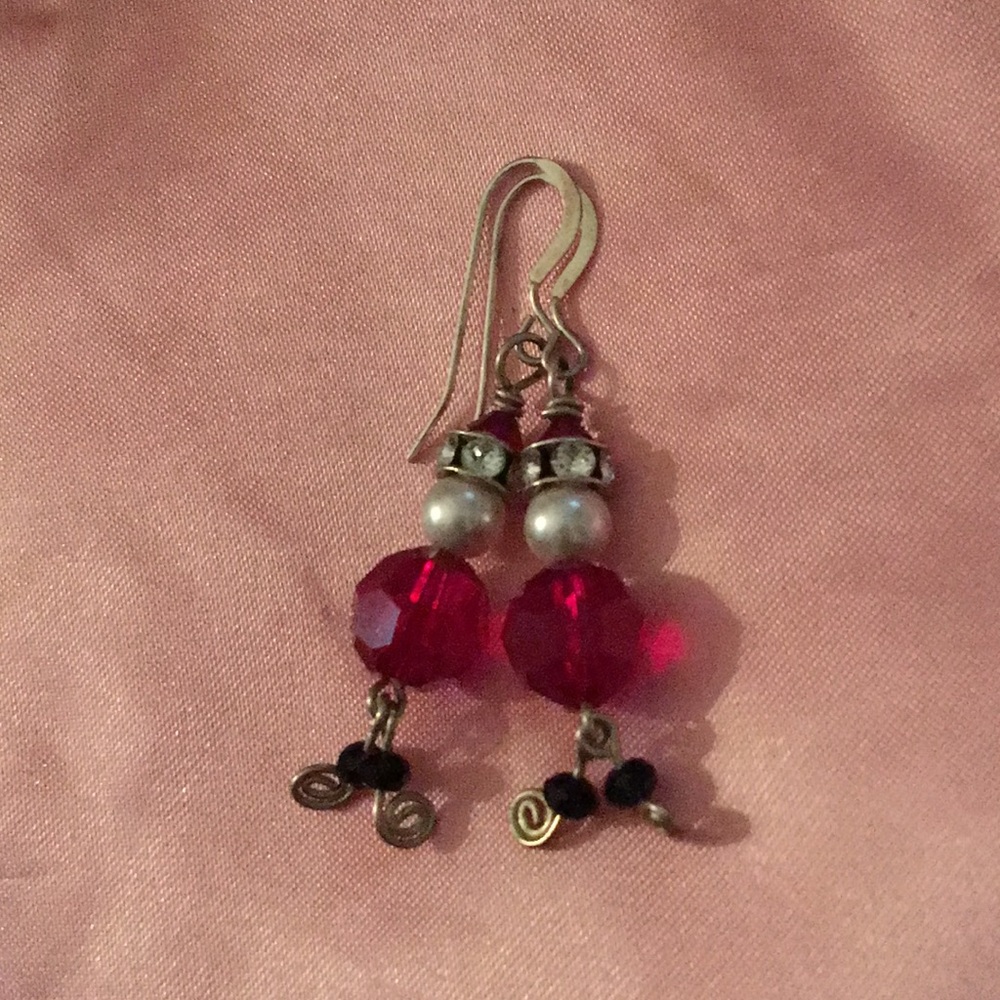 Santa earrings
